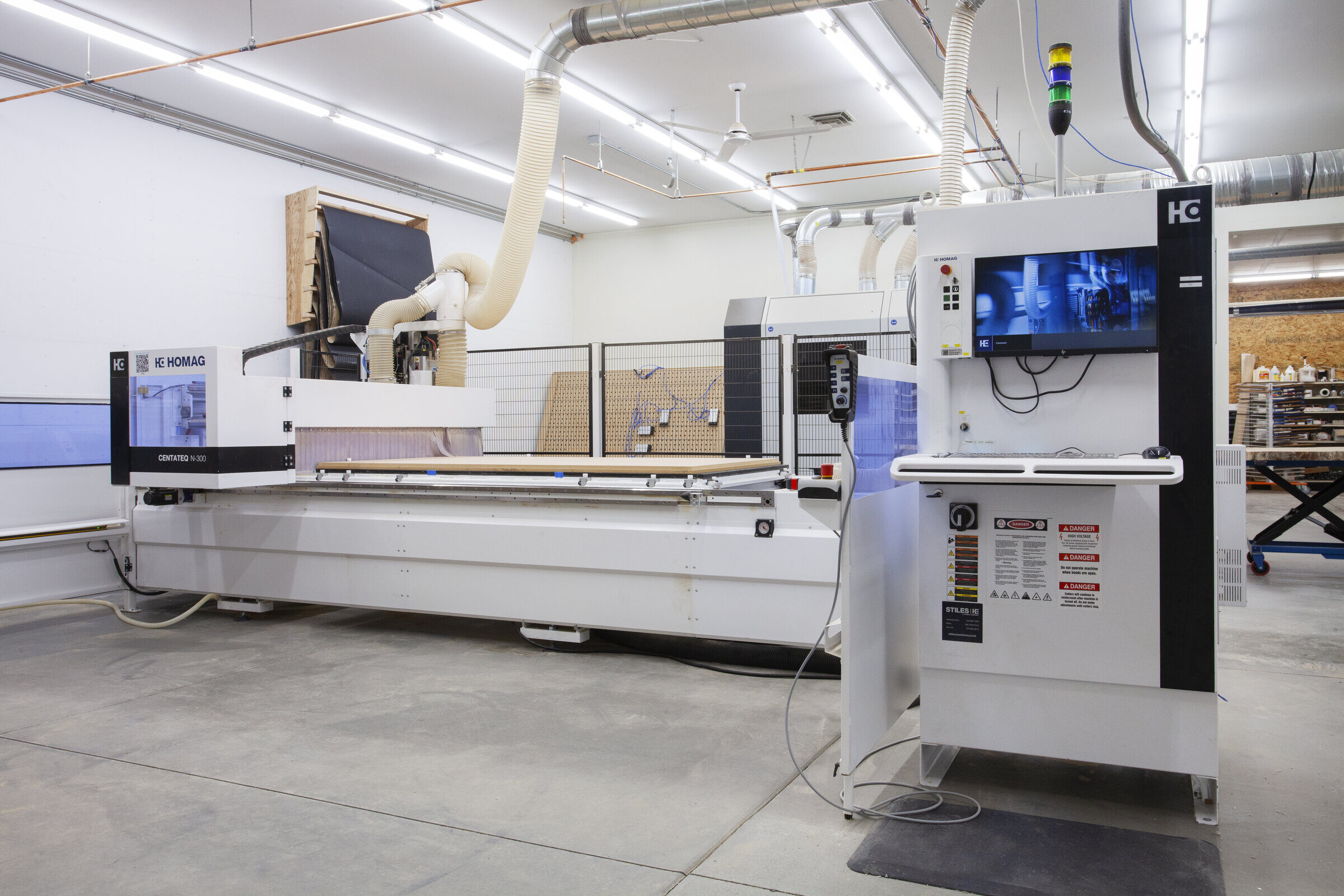 Homag CNC nesting center in the Stone Woodworking shop